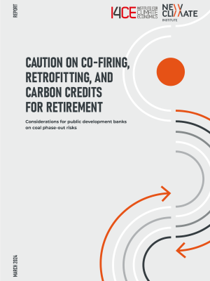 Caution on co-firing, retrofitting, and carbon credits for retirement: Considerations for public development banks on coal phase-out risks