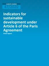 Cover_Indicators for sustainable development under Article 6 of the Paris Agreement