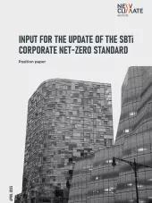 Cover - Feedback to the SBTi Corporate Net Zero Standard v2.0 draft 