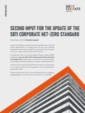 NewClimate input to SBTi public consultation CNZS