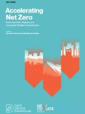 report cover, vector arrows pointing down