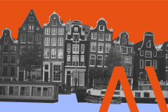 amsterdam- houses by the canal