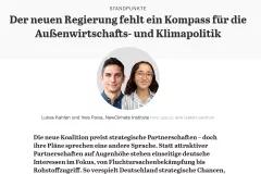 presscorner_cover_Der neuen Regierung fehlt ein Kompass für die Außenwirtschafts- und Klimapolitik