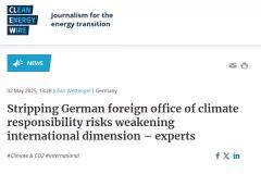 Stripping German foreign office of climate responsibility risks weakening international dimension – experts