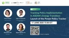 Virtual event: "Tracking policy implementation in ASEAN’s energy transition: launch of the Power Policy Tracker"