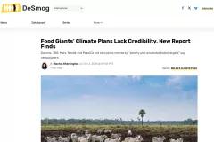 Food Giants’ Climate Plans Lack Credibility, New Report Finds