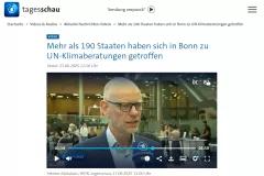 Interview (German): Video Mehr als 190 Staaten haben sich in Bonn zu UN-Klimaberatungen getroffen