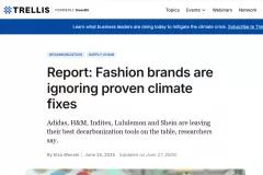Report: Fashion brands are ignoring proven climate fixes