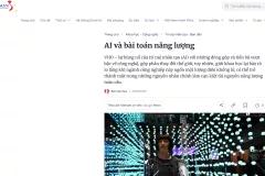 AI và bài toán năng lượng