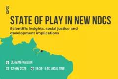 COP30 side event German pavilion NDCs