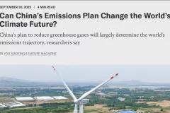 Can China’s Emissions Plan Change the World’s Climate Future?