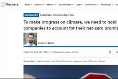To make progress on climate, we need to hold companies to account for their net-zero promises