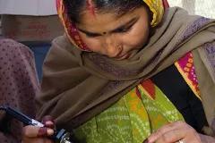 Girl assembling electronics