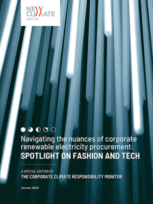 Navigating the nuances of corporate renewable electricity procurement: Spotlight on fashion and tech