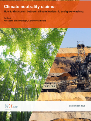 report cover, two images split in a diagonal: a tree canopy and exploration industry 