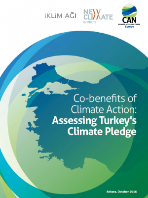 Cover report showing a blue and green illustration of Turkey